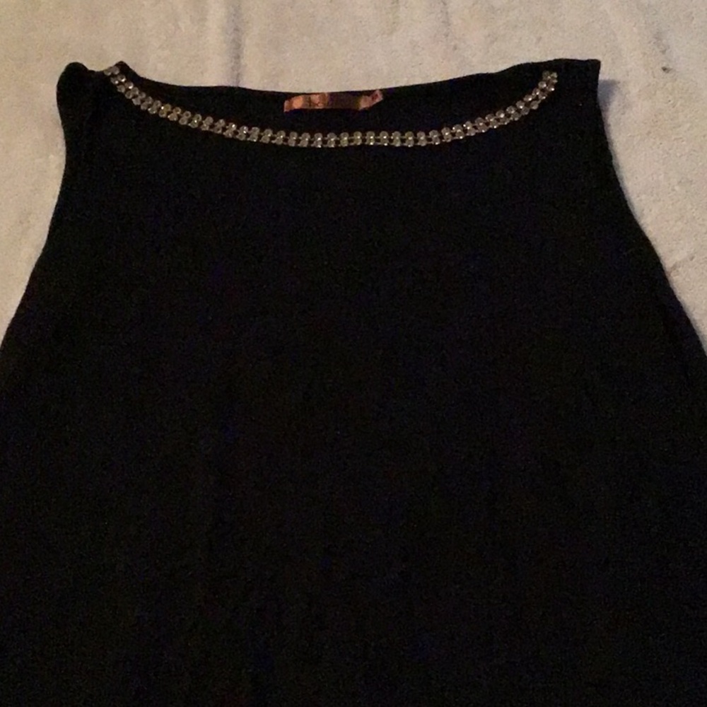 Black with white trim on bottom top